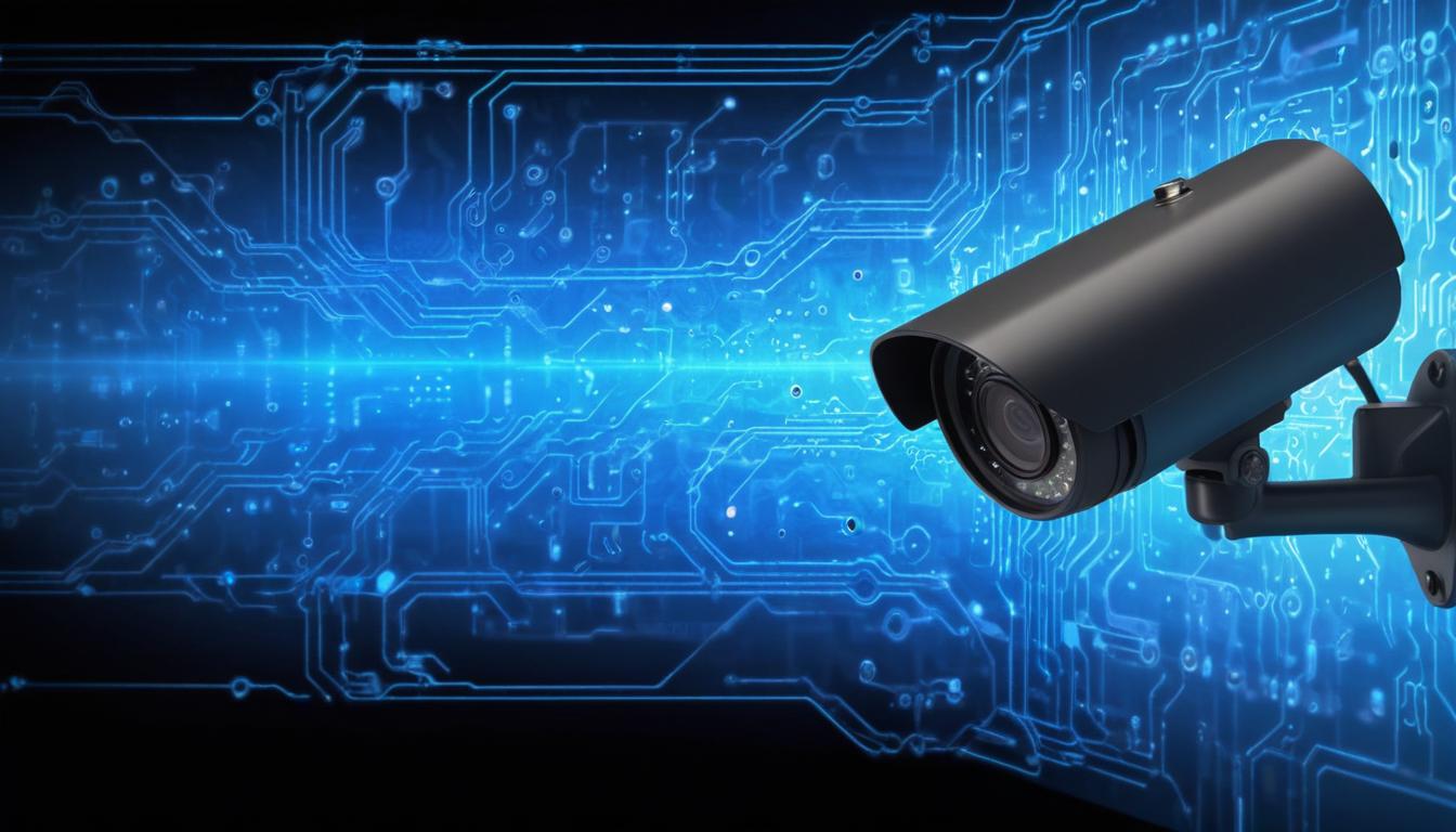 Global network illustration with laptop and connected users